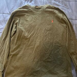 Polo by Ralph Lauren Men's Green Long Sleeve Shirt